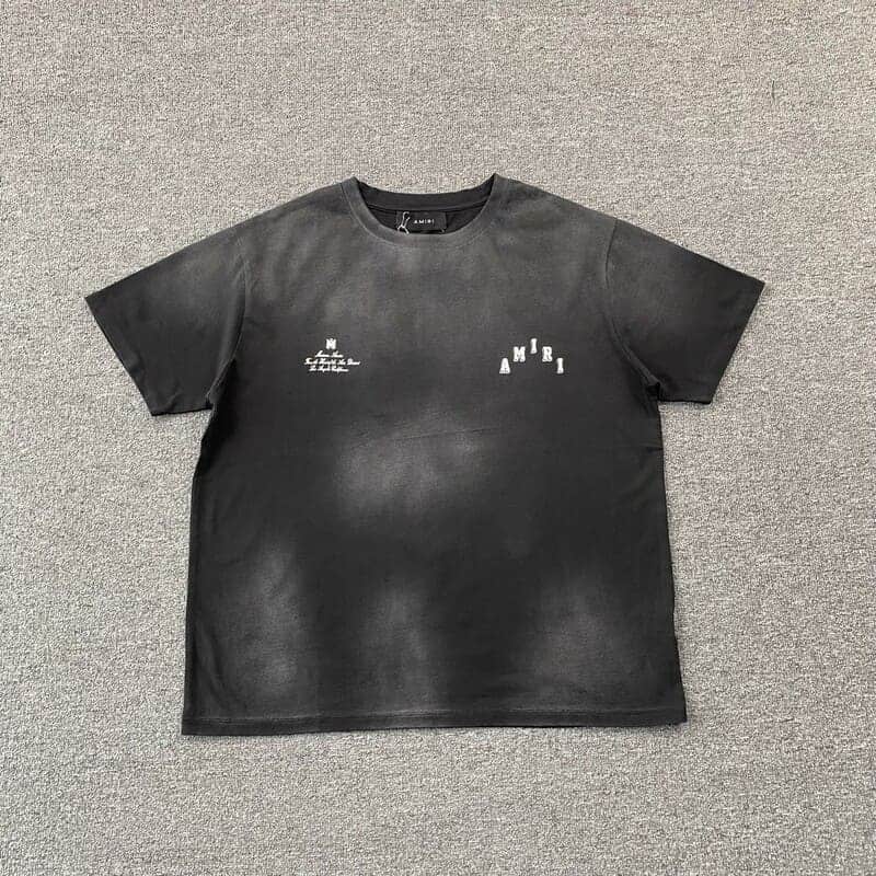 Amiri Vintage Collegiate Black T-shirt
