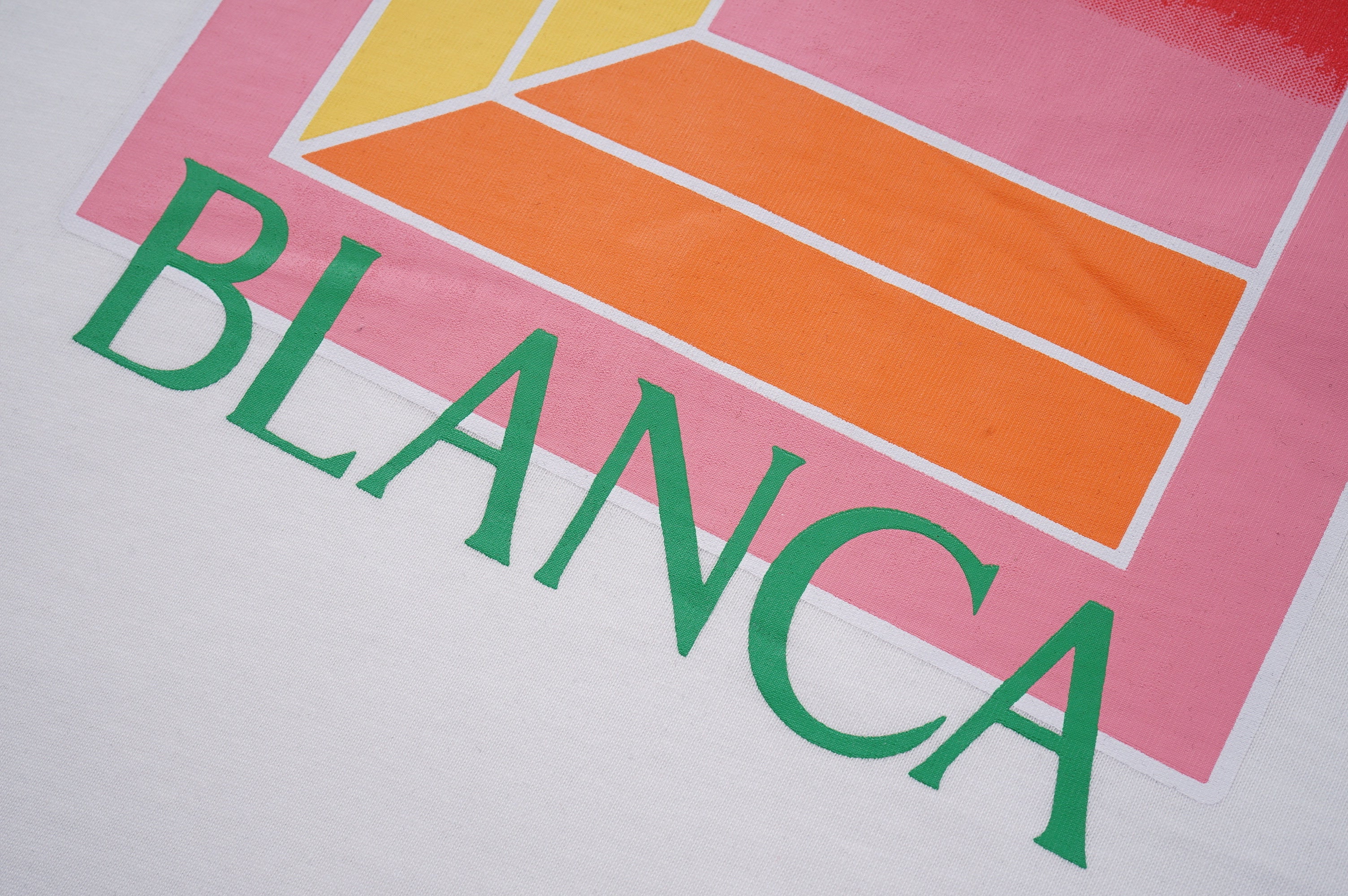Casablanca Gradient Arch Logo Printed White T-shirt