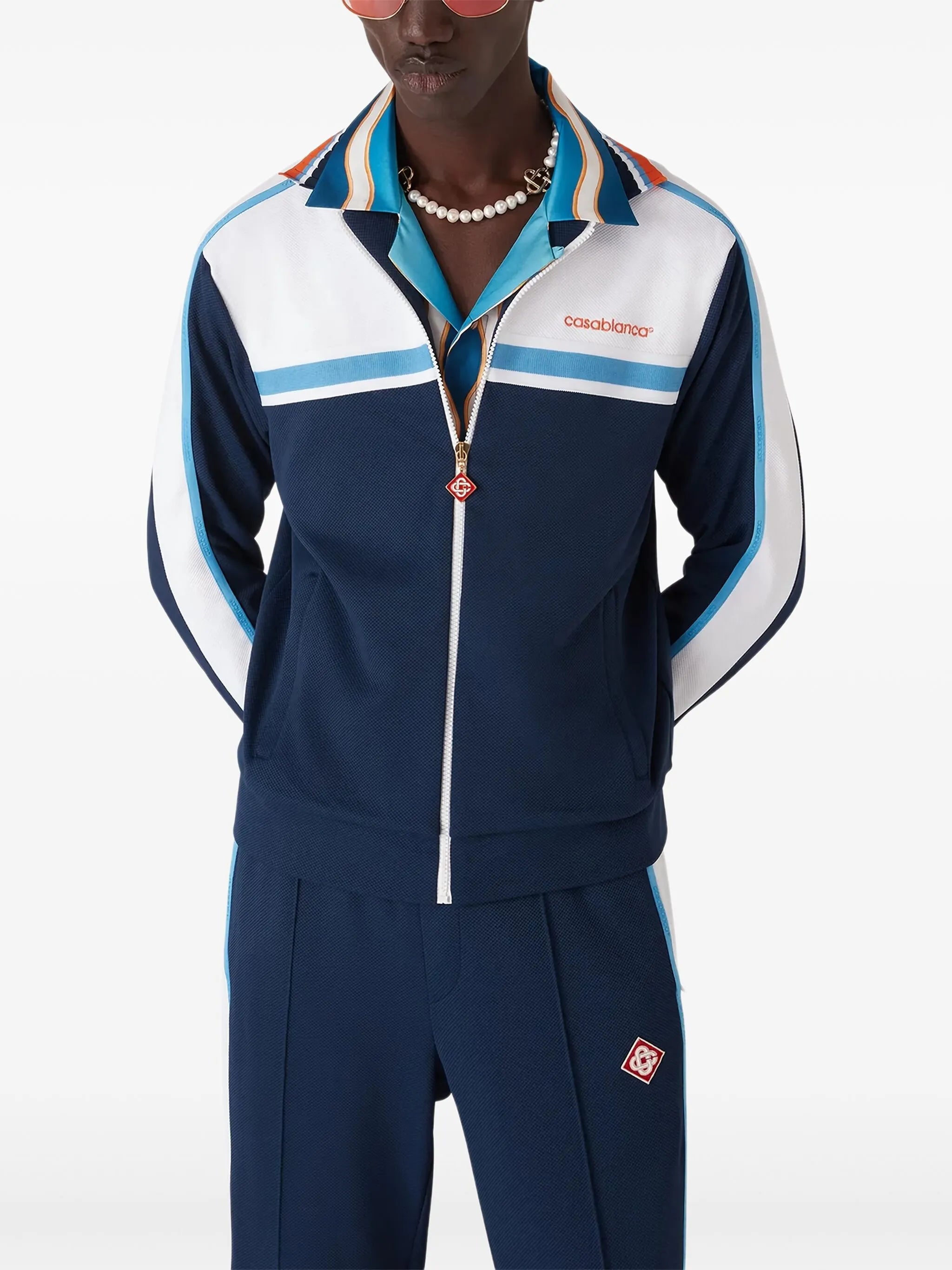 Casablanca Tracksuit Logo Navy Blue