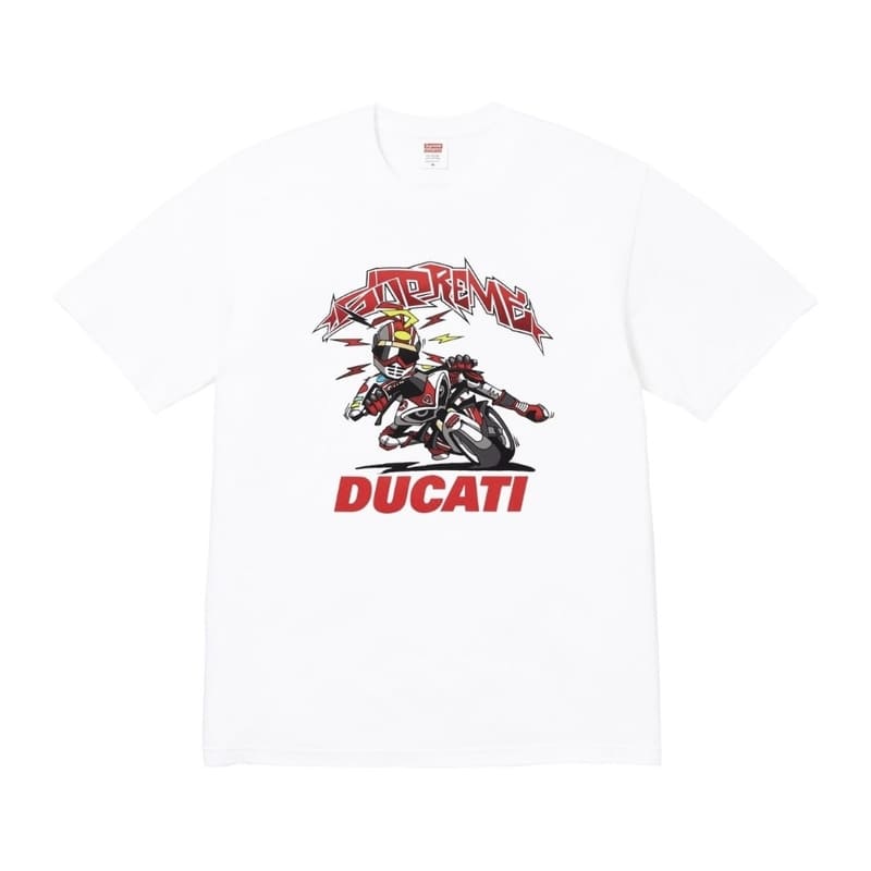 Supreme Ducati Bike T-Shirt White