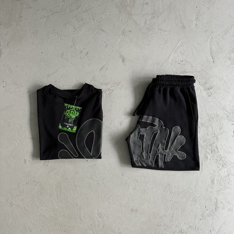 Synaworld Black/Grey Shorts Set