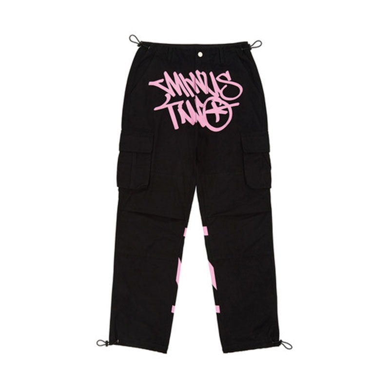 Minus Two Cargo Black/Pink Trousers