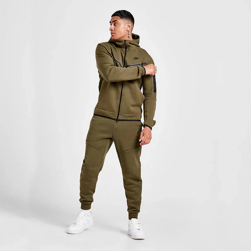 Nike Tech Fleece Rough Green Black Set