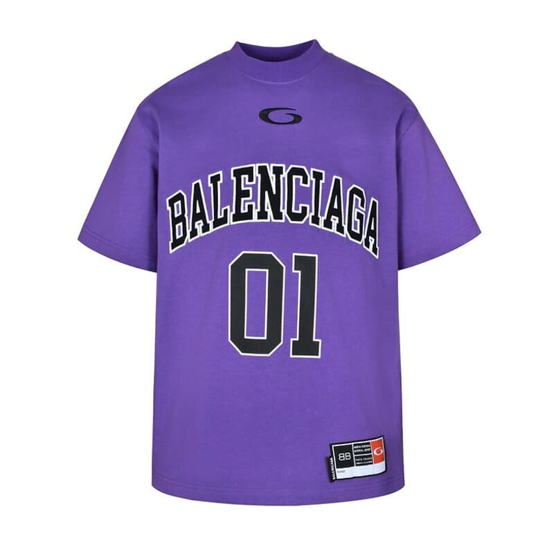 Balenciaga Basketball Series Purple T-Shirt
