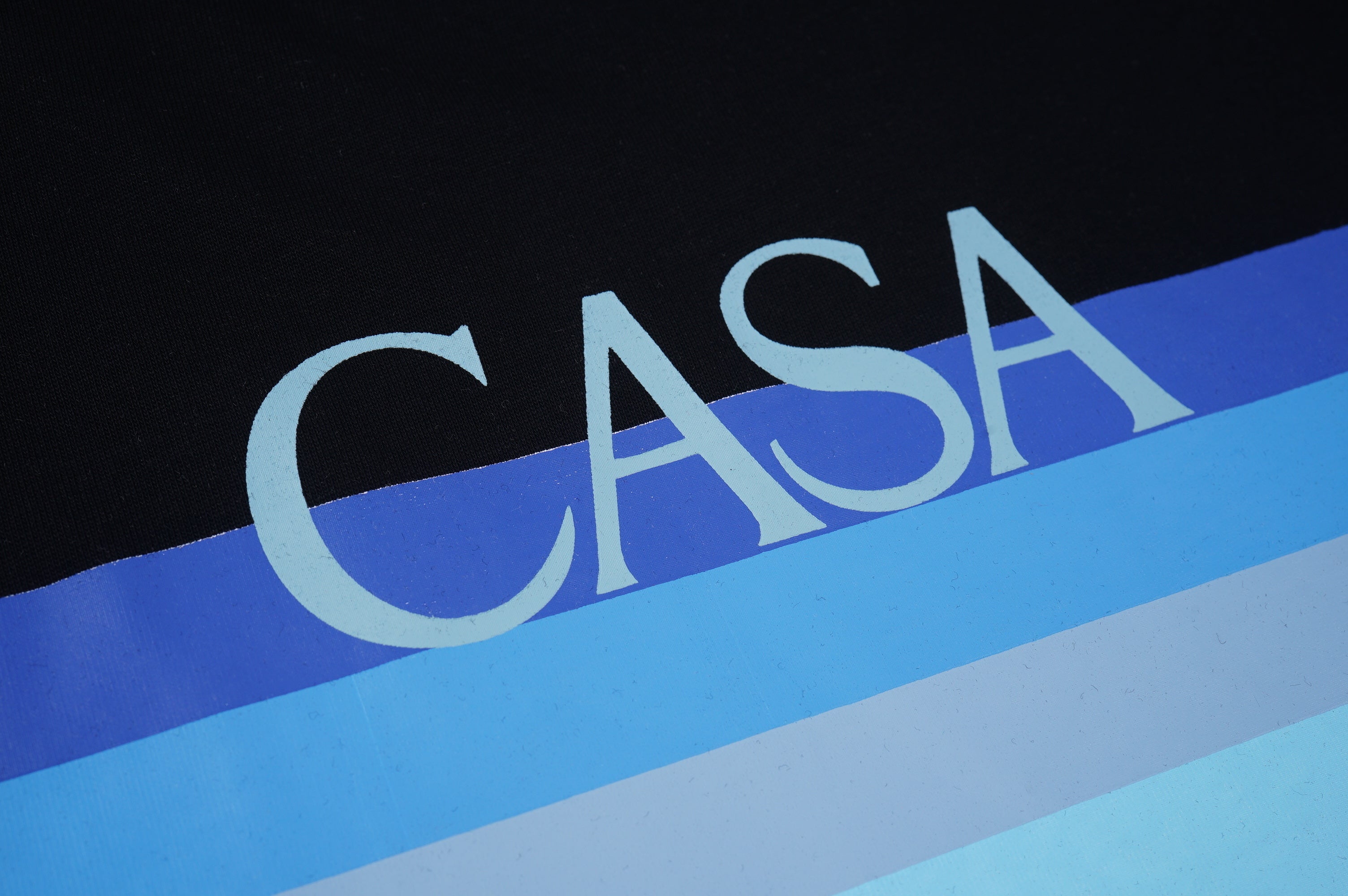 Camiseta CasaBlanca Logo Degrade Preta