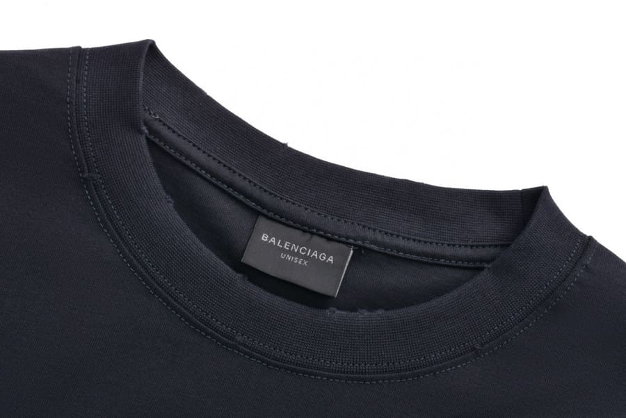 Balenciaga Tape Type Black T-Shirt