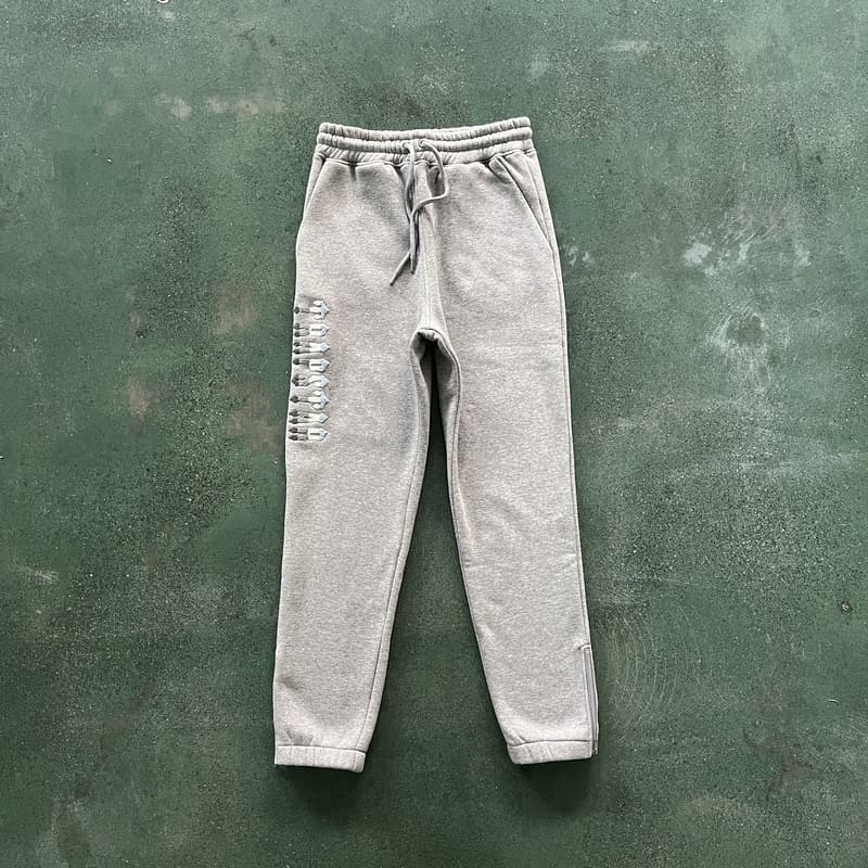 Trapstar Chenille Decoded 2.0 Hoodie Set Grey/Ice Blue