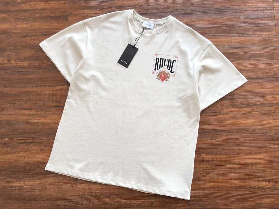 Rhude Card T-Shirt 'Vintage White'