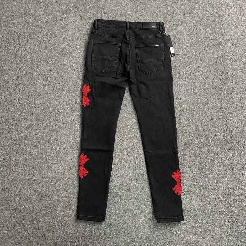 Amiri Jeans Black/Red Logo
