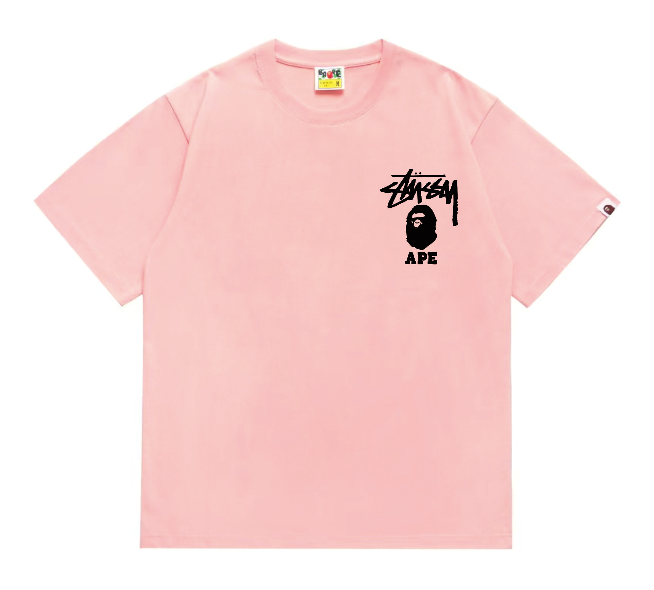 Camiseta BAPE x Stussy