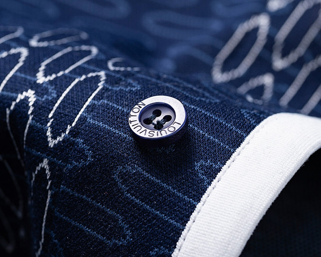 Conjunto Louis Vuitton Signature Monogram Azul Marinho