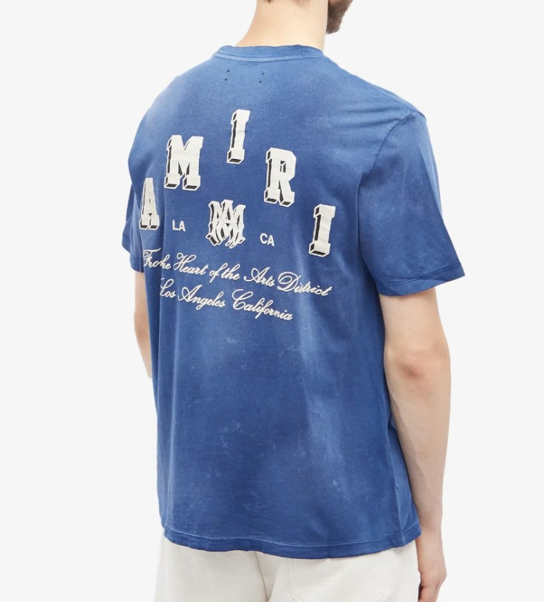 Amiri Vintage Collegiate Blue T-Shirt