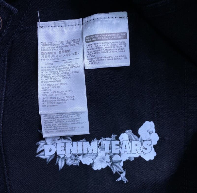Denim Tears x Levi's Black Jacket