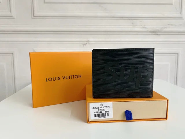 Supreme x Louis Vuitton Black Wallet