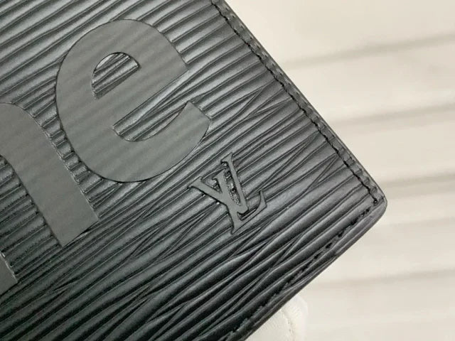 Supreme x Louis Vuitton Black Wallet