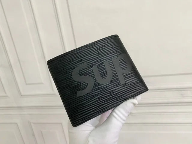 Supreme x Louis Vuitton Black Wallet